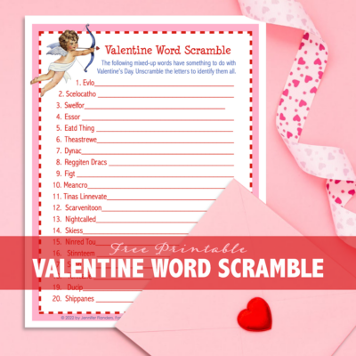 New Word Scramble for Valentine’s Day