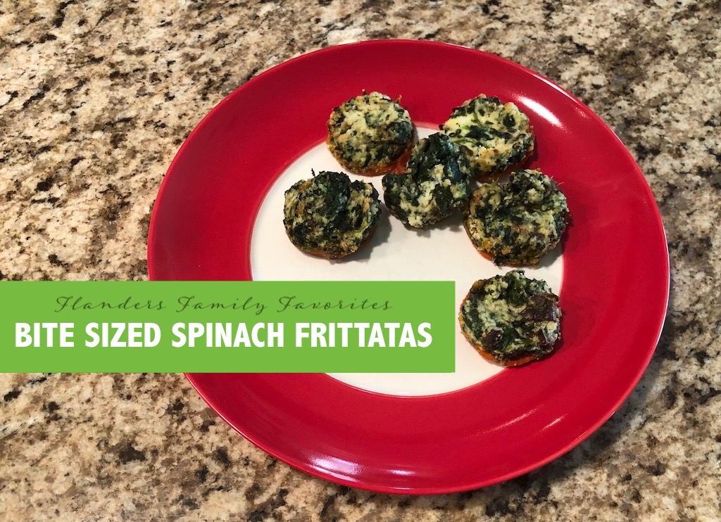 Bite Sized Spinach Frittatas