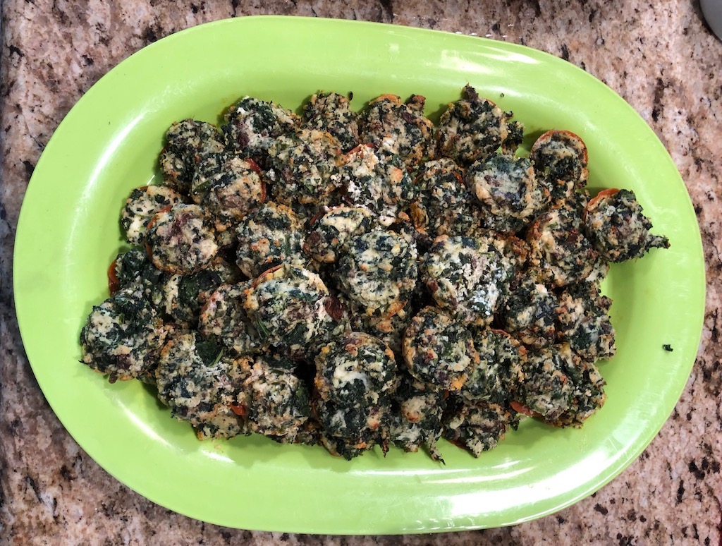 Bite Sized Spinach Frittatas