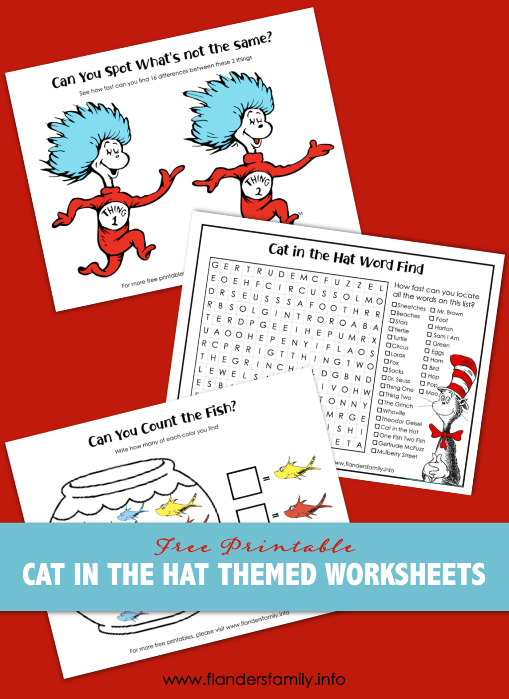 Free Cat in the Hat Printables - Flanders Family Home Life