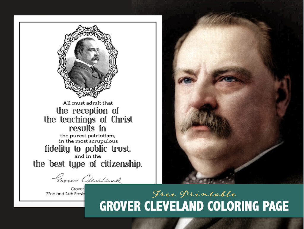 Grover Cleveland Coloring Page - Flanders Family Home Life