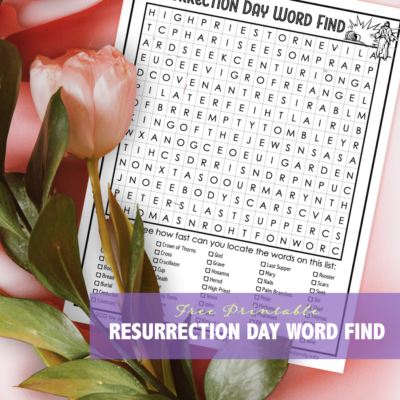 Resurrection Day Word Find