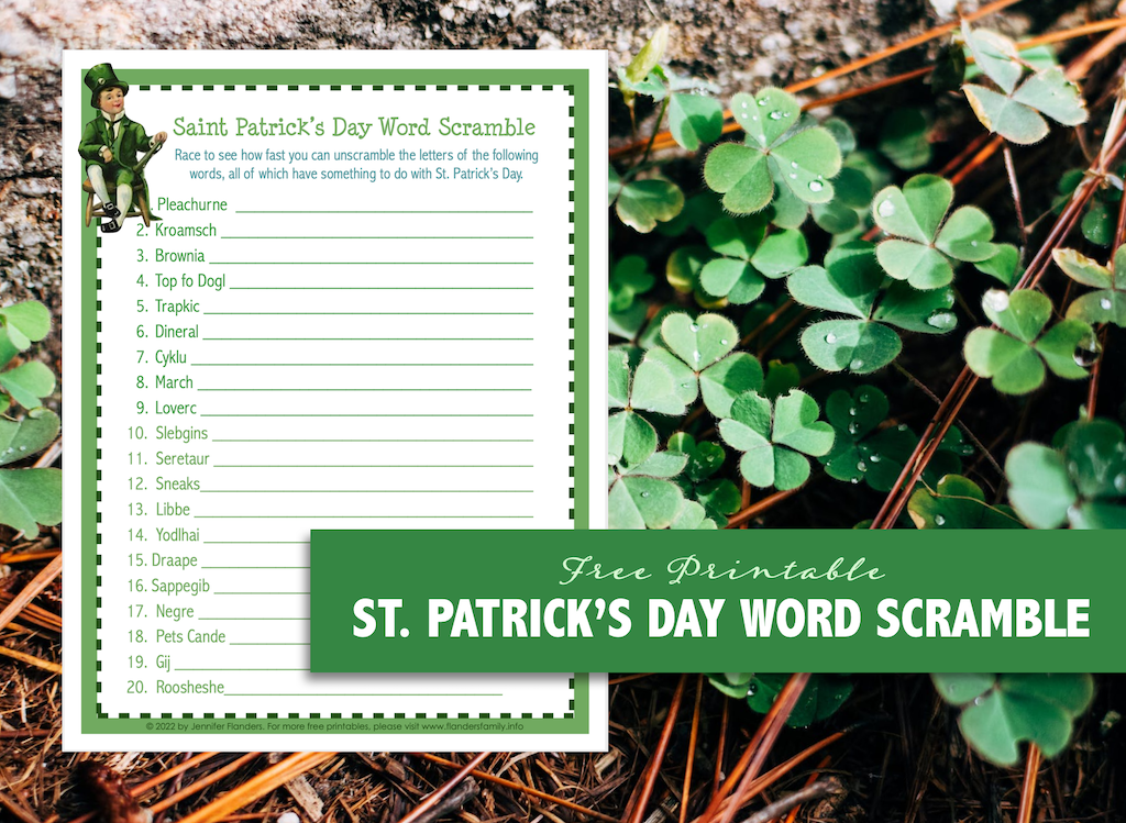 Saint Patrick's Day Word Scramble