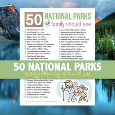 50 National Parks Bucket List