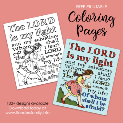 My Light and Salvation Coloring Page