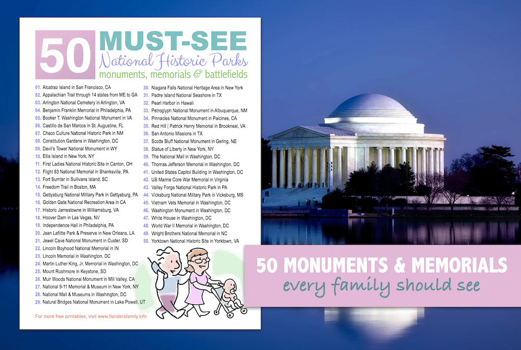 50 National Monuments and Memorials 