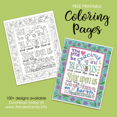 Gracious Blessings Coloring Page