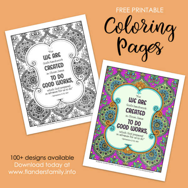 His Wonderful Name Coloring Page - Flanders Family Home Life